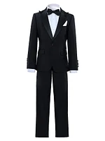 Baby Boy's, Little Boys & Boy's Peak Lapel Wool Suit