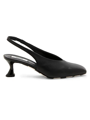 Carla 55MM Leather Slingback Pumps