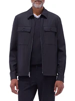 Stretch Wool Shirt Jacket