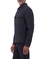Stretch Wool Shirt Jacket