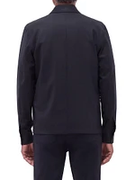 Stretch Wool Shirt Jacket