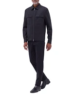 Stretch Wool Shirt Jacket