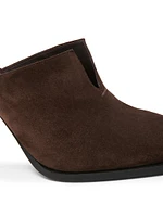 Cha-Cha 100MM Cut-Out Suede Mules