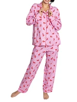 Women's Reindeer Long Pajama Set