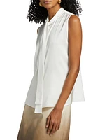 Ives Stretch Silk Sleeveless Blouse