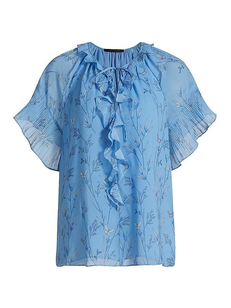 Prism Floral Ruffled Blouse
