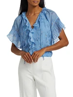 Prism Floral Ruffled Blouse