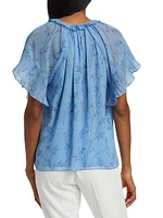 Prism Floral Ruffled Blouse