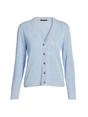 Anthia Metallic Knit Cardigan