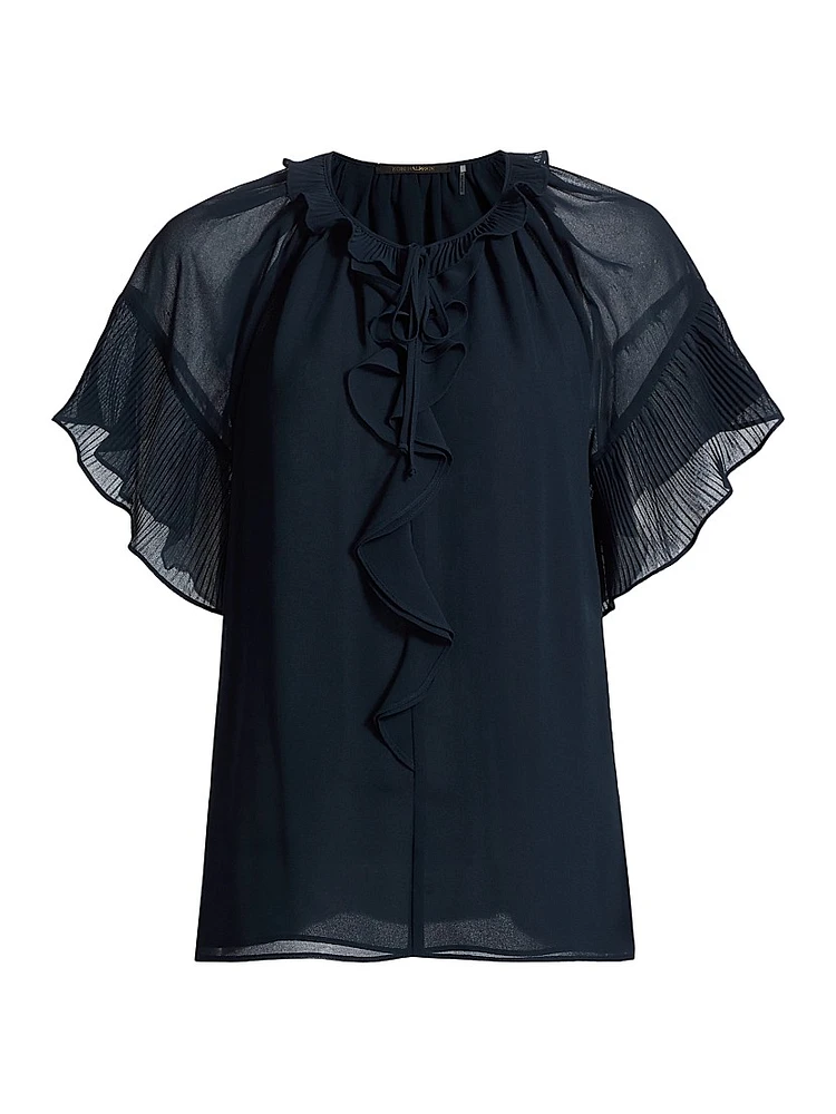 Vale Ruffled Chiffon Blouse