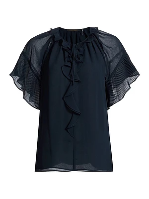 Vale Ruffled Chiffon Blouse