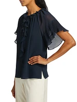 Vale Ruffled Chiffon Blouse
