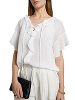 Vale Ruffled Chiffon Blouse
