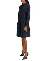 Caryss Belted Cotton-Twill Shirtdress