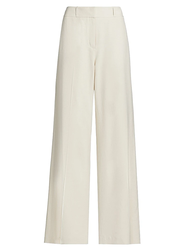 Nydia High-Rise Straight-Leg Pants