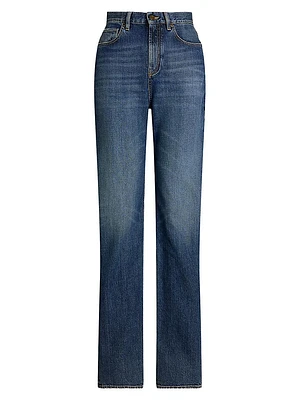 Nova Mid-Rise Straight Jeans