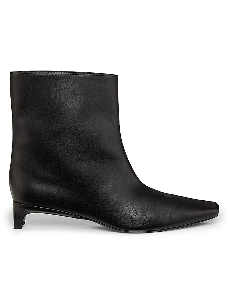 Celine 35MM Leather Ankle Boots