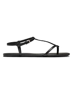 Amaru Leather T-Strap Sandals