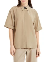 Silk Crepe De Chine Shirt