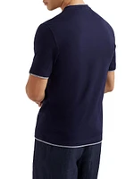 Cotton Jersey Crewneck T-Shirt with Faux Layering