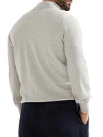 Cashmere Turtleneck Cardigan with Zipper