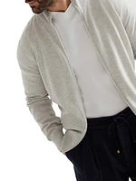 Cashmere Turtleneck Cardigan with Zipper