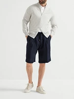 Cashmere Turtleneck Cardigan with Zipper