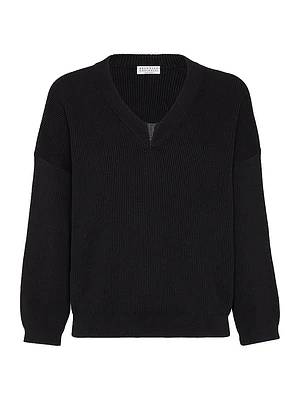 Cotton English Rib Sweater