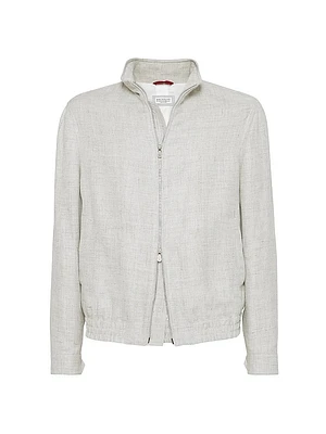 Diagonal Bomber Jacket