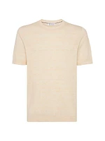 Linen and Cotton Knit T-Shirt