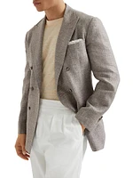 Linen and Cotton Knit T-Shirt