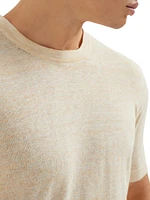 Linen and Cotton Knit T-Shirt