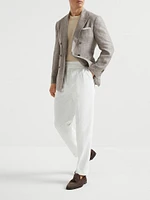 Linen and Cotton Knit T-Shirt