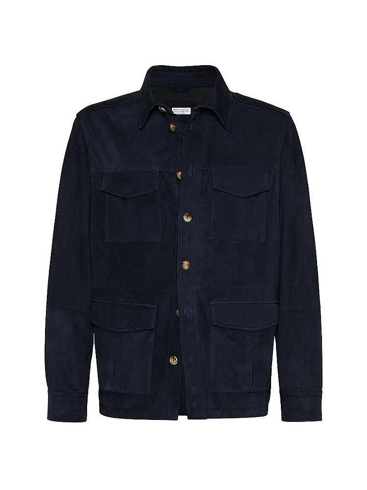 Double Face Suede Unlined Safari Jacket