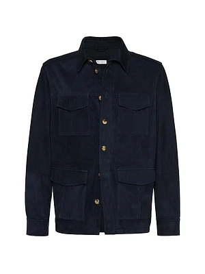 Double Face Suede Unlined Safari Jacket