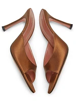 Amina Muaddi Leather Sandals