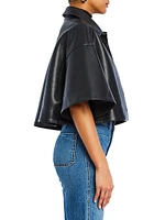 Adi Leather Cropped Jacket