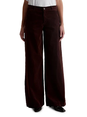 Stella Mid-Rise Corduroy Palazzo Pants