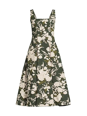 Pistilo Gardenia Floral Midi-Dress