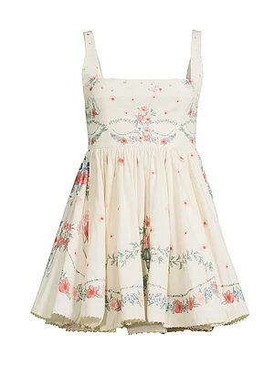 Hierbabuena Mosqueta Floral Minidress
