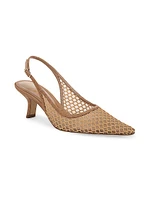Bianka 65MM Mesh Slingback Pumps