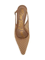Bianka 65MM Mesh Slingback Pumps