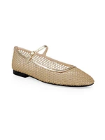 Grainne Lace & Leather Ballet Flats