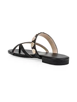 Hanna Leather Slip-On Sandals