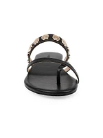 Hanna Leather Slip-On Sandals