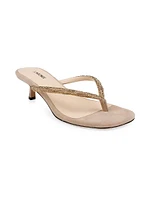 Hortense 45MM Suede Slip-On Sandals