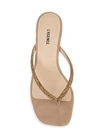 Hortense 45MM Suede Slip-On Sandals