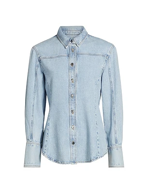 Curved Denim Shirt