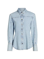 Curved Denim Shirt