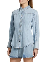 Curved Denim Shirt
